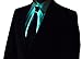 NEON NIGHTLIFE Light Up Neck Tie for Men, Aqua