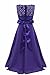 FEESHOW Girls Kids Lace Flower Wedding Pageant Party Chiffon Long Maxi Dress