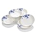 Porlien Elegance Collection Chinese Blue Flower Porcelain Dinnerware Set-46 Pieces, Service for 10