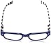 Peepers by PeeperSpecs Women's Hey Sailor Rectangular Reading Glasses, Blue/Stripe, 50 mm + 1.75