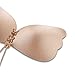Uniqhia Strapless Bra 2 Pack Self Adhesive Silicone Invisible Push-up Bra for Women