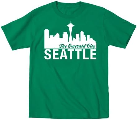 Seattle City Skyline Emerald City Washington USA Fashion Novelty Toddler Tshirt