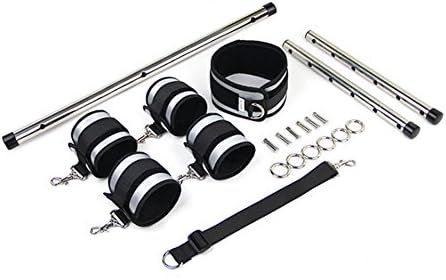 BXYIZU Spreader Bar Position Master Thigh Spreader Adjustable DIY Kit Cuffs Restraint Sports Training aid Tools for Legs and Arms