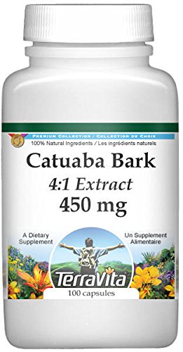 Extra Strength Catuaba Bark 4:1 Extract - 450 mg (100 capsules, ZIN: 511095)