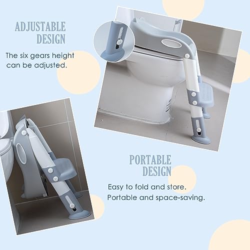 EGREE Potty Training Toilet Chair Seat with Step Stool Ladder for Kids