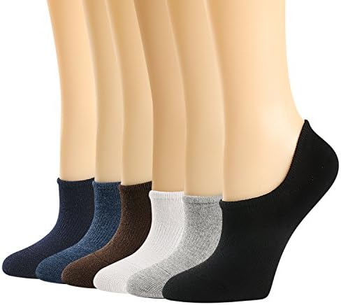 Womens Low Cut Socks Non Slip No Show Basic Color Boat Liner Sneaker Socks 6Pack ¡­