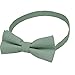 Mens Charm Solid Linen Pretied Bowtie - Various Colors primary