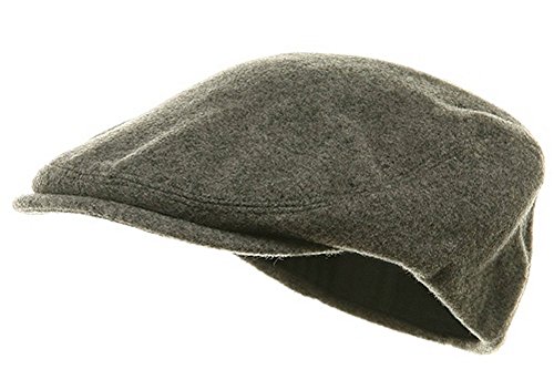 MG Men's Wool Ivy Newsboy Cap Hat (Grey), One Size