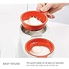 Draining Egg Boiler, Eggs Poacher Cup Microwaveable, Double Cup Egg Cooker Egg Steamer Kitchen Gadget, Microwave Food…