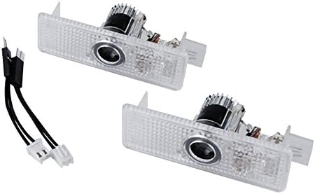 JDWG 1 Pair Car LED Projector Door Lamp Ghost Shadow Welcome Light Laser Courtesy Logo Kit for Land Rover Discovery Freelander Evoque Jaguar