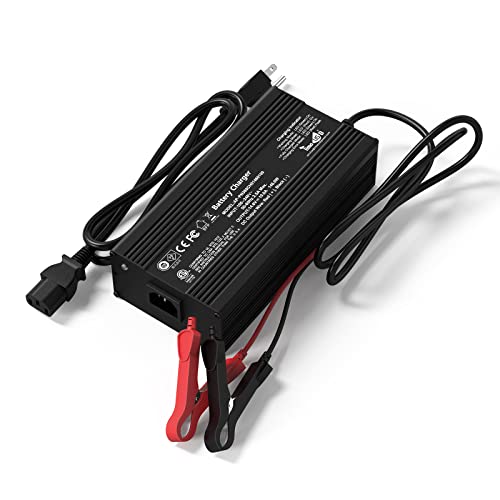 Timeusb 14.6V 10A Fast Charging LiFePO4 Battery Charger with Trickle