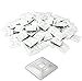 Large, Premium Zip Tie Adhesive-Backed Mounts 100 Pack by Nova Supply. Pro-Grade, UV White Cable Tie Bases: 1.1 in x 1.1 in. Screw-Hole Anchor Point Gives High-Strength Durability for Long-Term Use primary