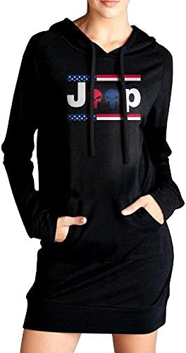 QUQLA Women's Hooded Pullover Sweatshirt American Sniper Jeep