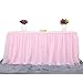 Suppromo 9ft Pink Tulle Table Skirt for Rectangle Tables or Round Tables Tutu Table Cloths for Princess Baby Shower Girl Birthday Party Cake Dessert Decorations(L9(ft)*H 30in, Pink)