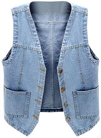 Amazon Denim Jacket Waistcoat MSJUHEG Sweater Vest Denim Jacket