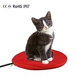 Namsan Warmer Pet Heat Mat - Safety Indoor Cat Dog Pet Bed Waterproof Electric Heating Blanket with UL Cert Adaptor 11.9 * 11.9 inches