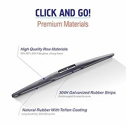 WOWIPER 16"(16-B) Silicone Rear Wiper Blade