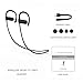 Bluetooth Headset, Sweatproof Sports Wireless Headphones In-Ear Headphone with microphone (7 Hours Play Time) (Black)