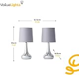 MiniSun Modern Copper Teardrop Touch Table Lamps Set of 2 with Black Fabric view 4