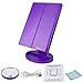 Vanity Mirror, ESARORA Led Makeup Mirror with 10x/3x/2x/1x Magnification, Trifold Lighted Makeup Mirror with 4 Tubular Light Bars, Touch Screen, 180° Adjustable Rotation, Dual Power Supply