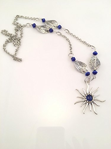 Fiber Optic Blue Star Necklace