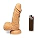 Healthy Vibes Seductive Dildo - Silicone Dildo with Vein Texture Perfect for Beginners - Suction Base - Latex and Phthalate Free - 6