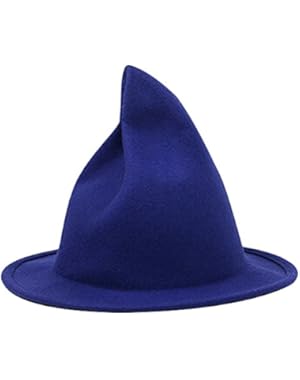 Women's Steeple Wool Cute Piles Sharp Bucket Pointed Witch Hat Cap