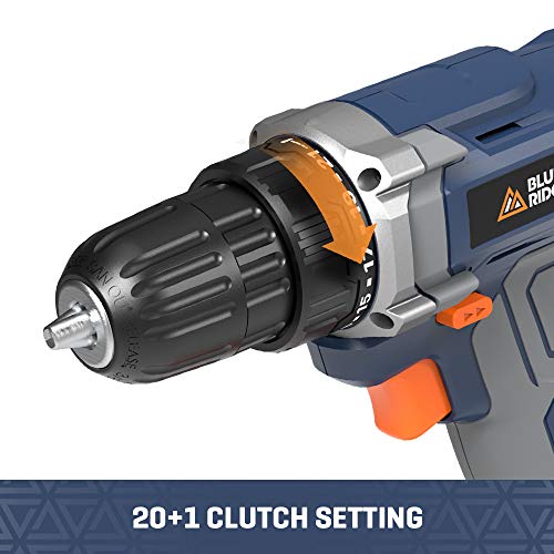 Blue Ridge BR1701U 20V MAX Cordless Drill Driver and Work light combo