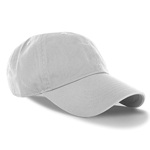White_(US Seller)Curved Bill Plain Baseball Cap Visor Hat Adjustable