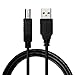 wawpi USB Printer Cable A to B for 20 ft Black