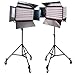 LimoStudio Photography Photo Video Studio 3300W Digital Light Fluorescent 6-Bank Barndoor Light Panel Kit with 6pcs Caster Wheels, AGG1215