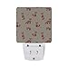 ALAZA LED Night Light with Smart Dusk to Dawn Sensor,Fox Orange Illustration Plug in Night Light Great for Bedroom Bathroom Hallway Stairways Or Any Dark Room