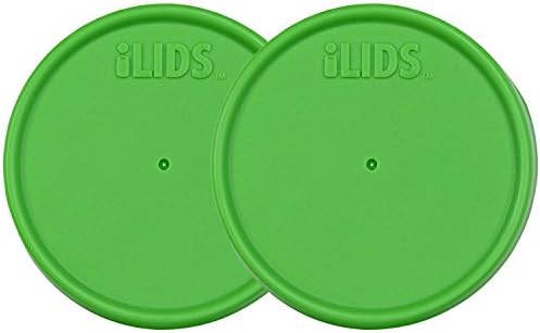 Mason Jar Storage Lid, Regular Mouth, Grass Green, Pack of 2