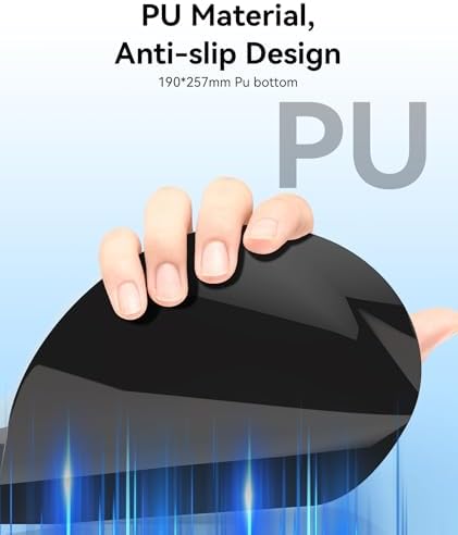 Mauspad mit Gelkissen,Ergonomisches Mousepad mit handauflage mit weichem Gelpolster,Rutschfester Basis und erhöhtem Design(Katze 3)