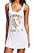 FIYOTE Women Summer Beach Sleeveless Tank T-shirt Swimsuit Dress Cover Up