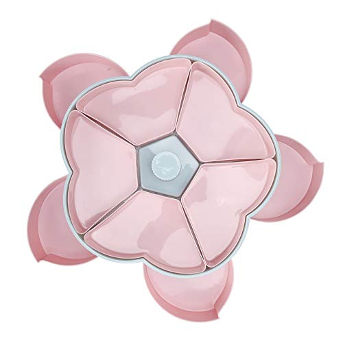 Snoepdoosje Snoepbakje, Draaibare Snoepdoos Snoepjes Opbergbakje, met een Siliconen Pad voor het bewaren van noten… - Afbeelding 7