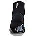 Feetures! - Elite Ultra Light - Quarter - Black/Brilliant Blue - Size Medium - Athletic Running Socks