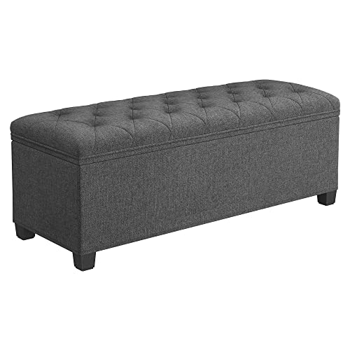 SONGMICS Storage Ottoman Bench, Bench with Storage, for Entryway