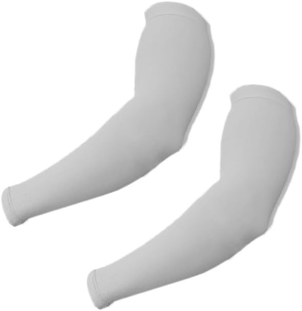 Steel Cooler UV Protection Arm Cooling Sleeve for Sports & Outdoor Activities-1 Pair (Grey)