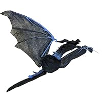 Haunted Hill Farm 3.9 ft. Animated Hanging Dragon Halloween Prop | Sound Effects | Touch Activated | Poseable Figure | Battery-Operated | Halloween Decoration | HHDRG-1HLSA,Multicolor Haunted Hill Farm 3.9 ft. Animated Hanging Dragon Halloween Prop | Sound Effects | Touch Activated | Poseable Figure | Battery-Operated | Halloween Decoration | HHDRG-1HLSA,Multicolor