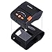 Portable Mobile 58mm Bluetooth Thermal Printer MUNBYN High Speed Direct Mini Printer with Leather Case, Compatible with Android iOS Windows Systems and ESC/POS Print Commands Set
