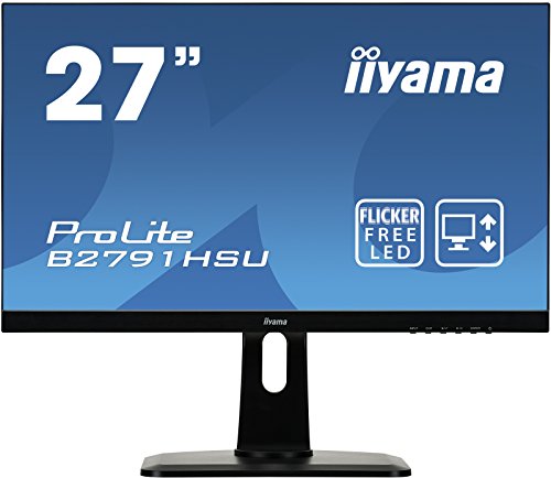 Iiyama Prolite B2791Hsu-B1 Écran Led 27" Tn 1 Ms Full Hd Vga/Dp/Hdmi Hub Usb Pied Réglable En Hauteur Multimédia Châssis Slim Noir