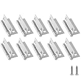 Biaungdo 10 Pack 1.5 Inch Butt Hinge, Stainless