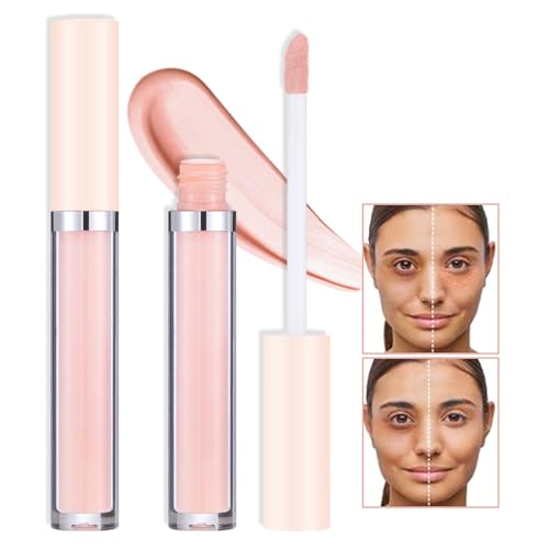 Kaely 2Pcs Color Correcting Pink Concealer Stick,Face Foundation Contour Makeup Pen Pencil,Eye Brightener Waterproof,corrector de ojeras,Conceals Dark Circles Scars Blemishes,Vegan Cosmetic,04