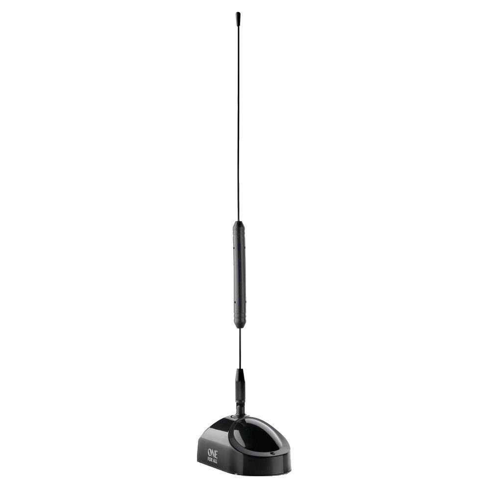 One For All Amplified Indoor Digital TV Aerial - Ready to receive Freeview and Analogue TV Signals within a range of 3 miles - Full HD Ready - HDTV Antenna – UHF/VHF - black - SV9311