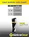 ActiveGear Calf Compression Sleeves for Men and Women to Improve Circulation and Recovery - Black/Gray L/XL (One Pair)
