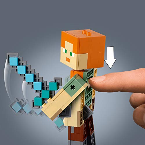 Minecraft Lego 21149 BigFig Alex mit Huhn – Bild 5