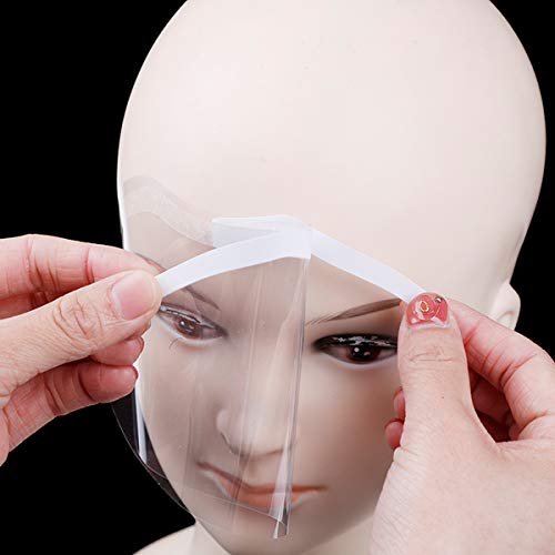100 PCS Microblading Permanent Makeup Shower Face Shields Visors, Masks for Hairspray Salon Supplies and Disposable Face Shields Eyelash Extensions Eye Eyelid Surgery Aftercare