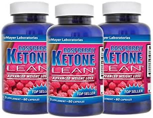 3X Raspberry Ketone Lean Fat Burner Weight Loss 1200mg 180 Caps Diet Keytones
