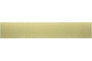 SUMBIN Stainless Steel 304 Door Kick Plate for Interior and Exterior Doors 6 x 34 fits Front or Back Door - Door Kick Plates Beautiful and adds Scratch Protection 1PC